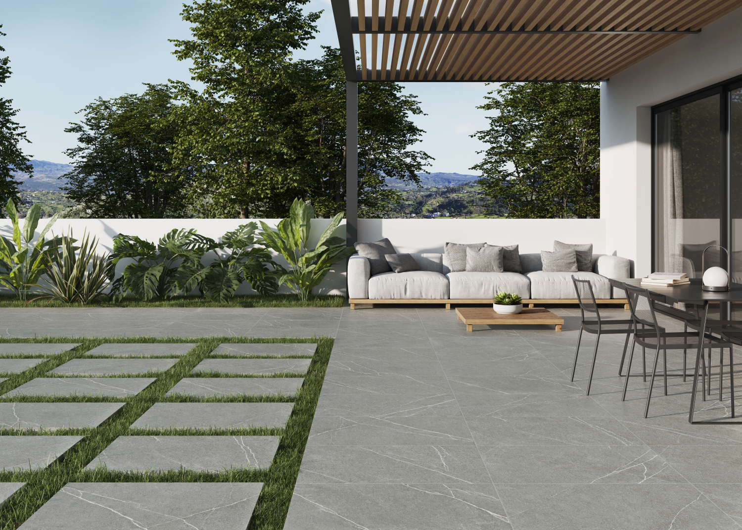 Portobello Dark Grey 900x600x20mm Outdoor Porcelain R11